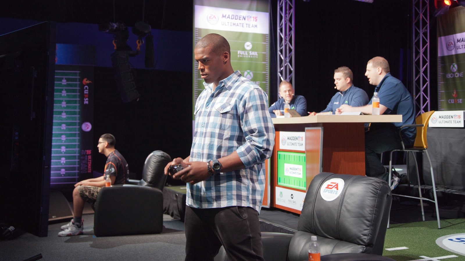 Cam Newton Plays in a Madden NFL 15 Tournament on Campus - Hero image