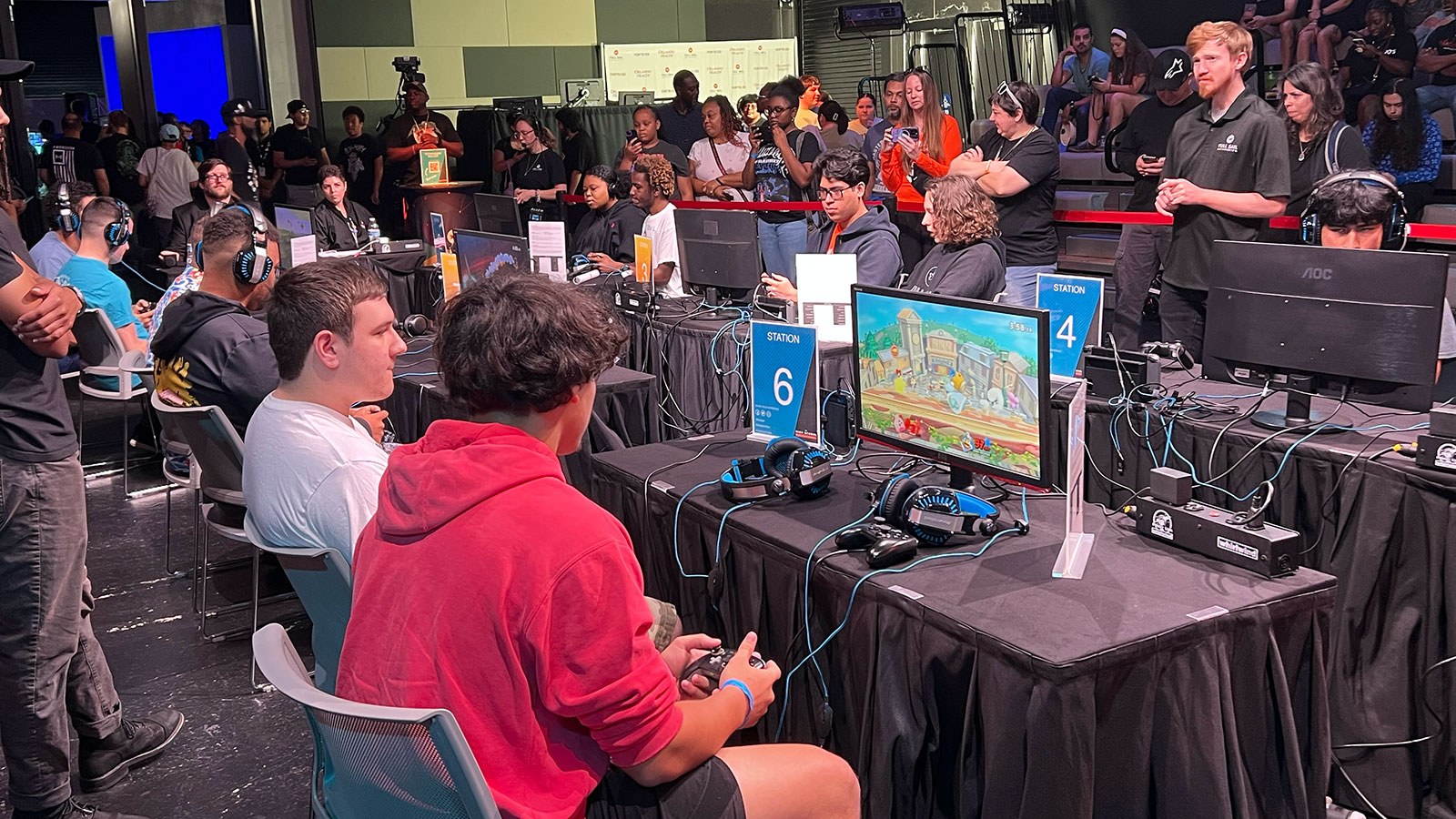 The Full Sail University Orlando Health Fortress, packed with a crowd of high school students and their families in attendance for the High School Invitational.