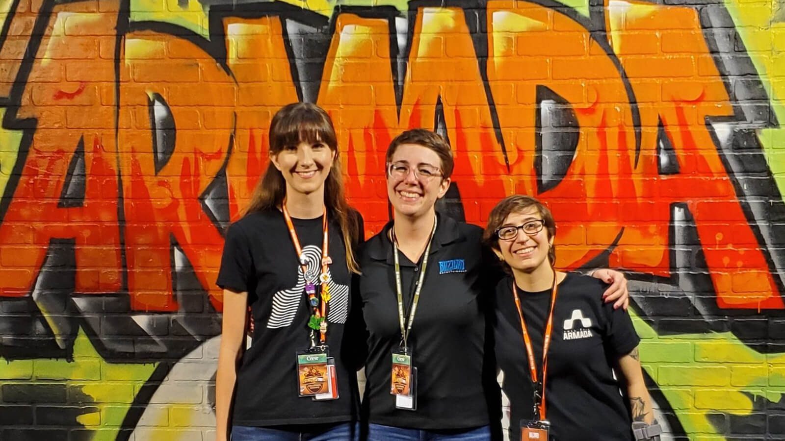 Two Students Work Behind the Scenes at 'Hearthstone' Event - Hero image