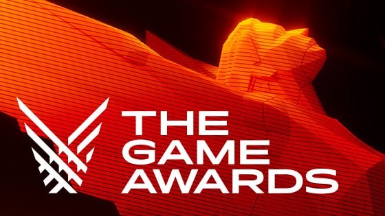 An animated rendering of The Game Awards statuette in red tones which features a woman with outstretched wings.