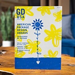 Graphic Design USA cover with flower drawings and the words American Package Design Awards Sponsored by Neenah.