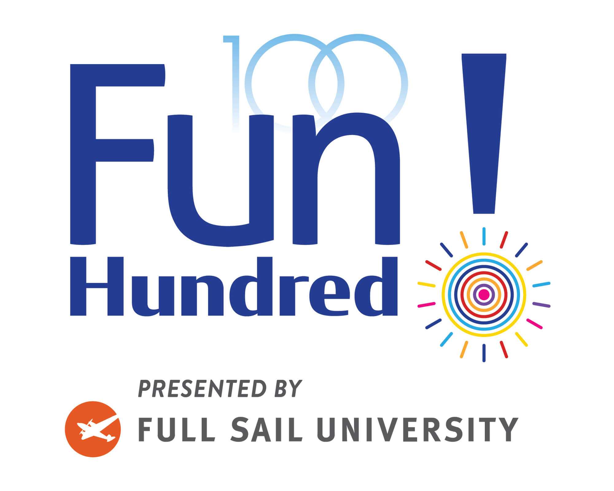 The FunHundred! logo above the Full Sail University logo