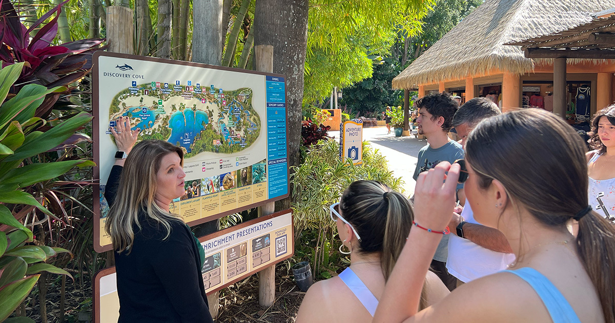 Students Get Hands-On Creative Strategy Experience at Discovery Cove